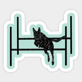 "Brave dog agility" Sticker